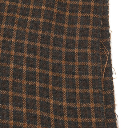【中古】トムフォード TOM FORD カシミヤシルク チェック ストール ブラックxブラウン【 状態ランクC 】【 メンズ 】