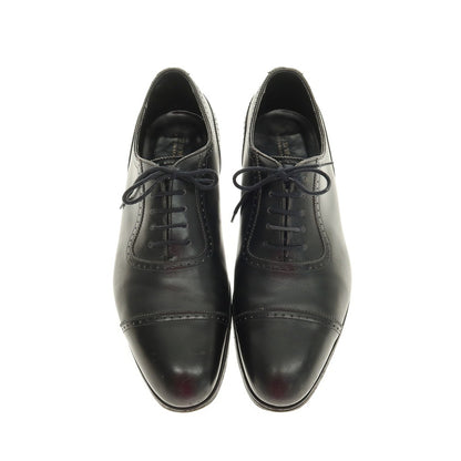 【中古】エドワードグリーン EDWARD GREEN LICHFIELD カーフ レザー パンチドキャップ ドレスシューズ ブラック【サイズ7E】【 状態ランクC 】【 メンズ 】