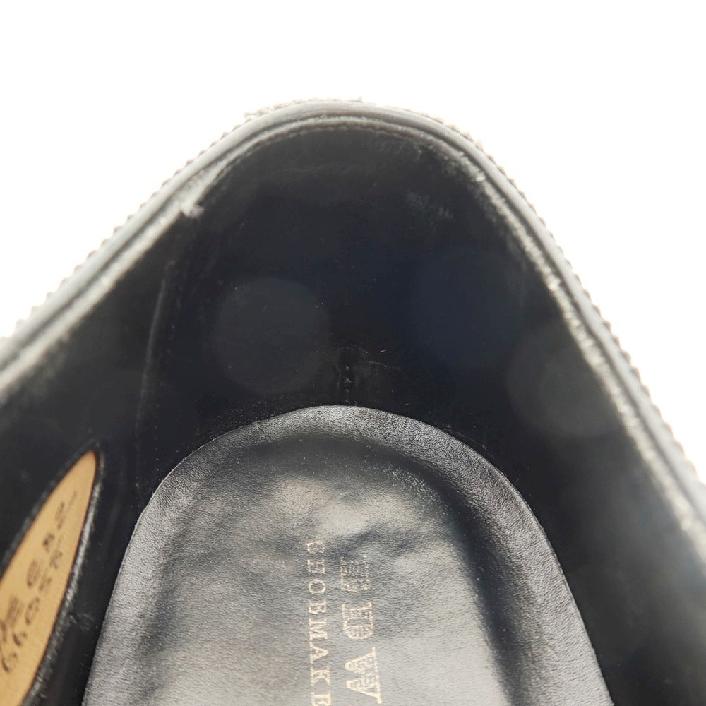 【中古】エドワードグリーン EDWARD GREEN LICHFIELD カーフ レザー パンチドキャップ ドレスシューズ ブラック【サイズ7E】【 状態ランクC 】【 メンズ 】