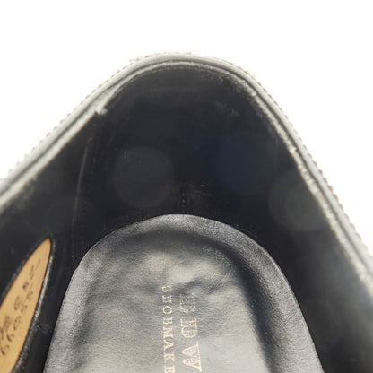 【中古】エドワードグリーン EDWARD GREEN LICHFIELD カーフ レザー パンチドキャップ ドレスシューズ ブラック【サイズ7E】【 状態ランクC 】【 メンズ 】