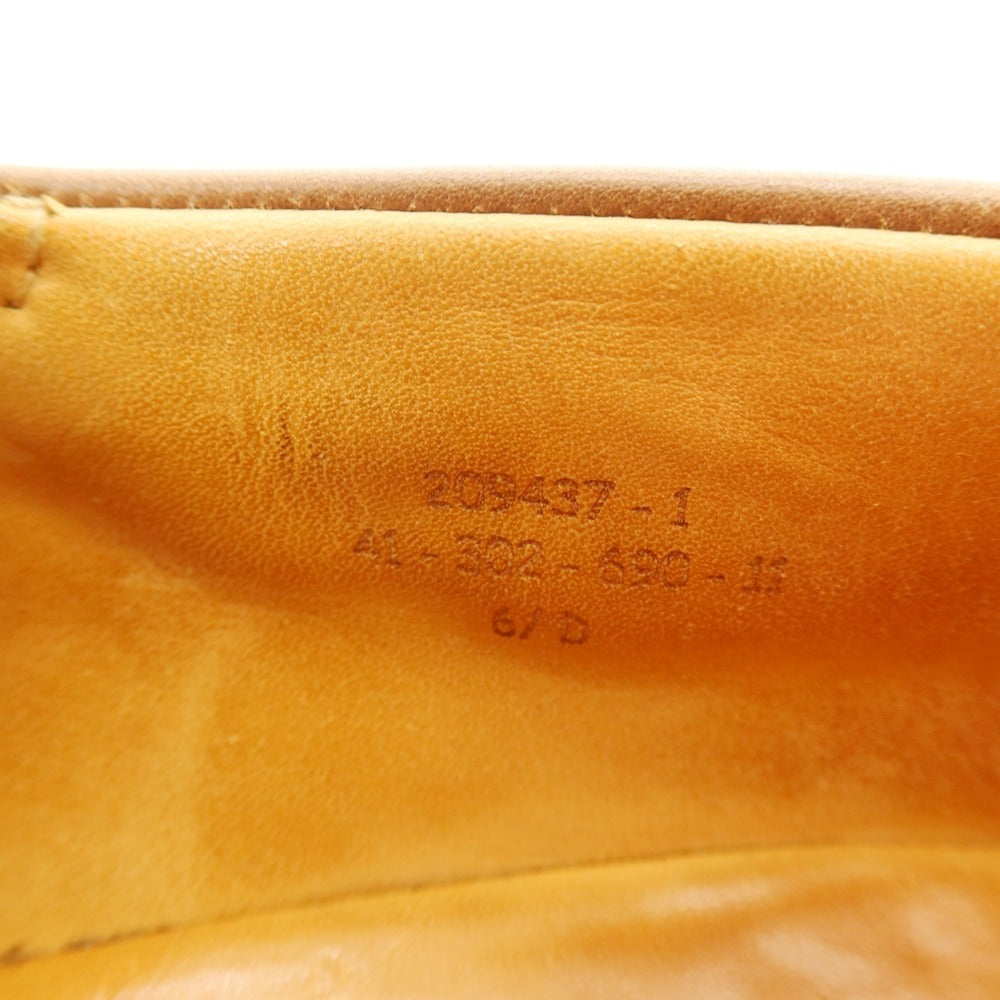 【中古】ジェイエムウエストン J.M WESTON YACHTING DERBY カーフ レザー ドレスシューズ ライトブラウン【 6　1/2　D 】【 状態ランクC 】【 メンズ 】 []