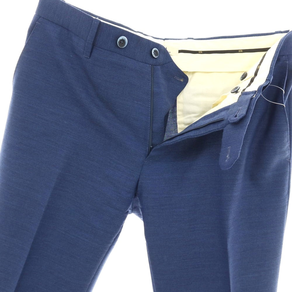 【中古】ジーティーアー G.T.A IL PANTALONE ウール ドレススラックスパンツ ブルー系【サイズ48】【 状態ランクA 】【 メンズ 】