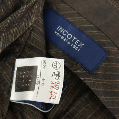 【中古】インコテックス INCOTEX ウール ドレススラックスパンツ ブラウン【サイズ50】【 状態ランクA 】【 メンズ 】