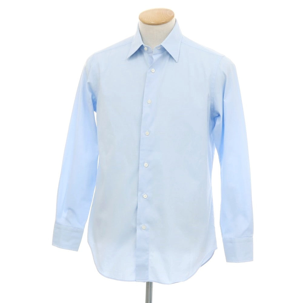【中古】メイカーズシャツ カマクラ Makers Shirt 鎌倉 コットン レギュラーカラー ドレスシャツ ブルー【サイズ38-82】【 状態ランクB 】【 メンズ 】