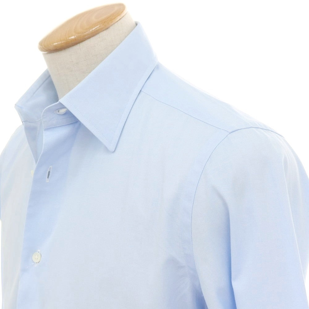 【中古】メイカーズシャツ カマクラ Makers Shirt 鎌倉 コットン レギュラーカラー ドレスシャツ ブルー【サイズ38-82】【 状態ランクB 】【 メンズ 】