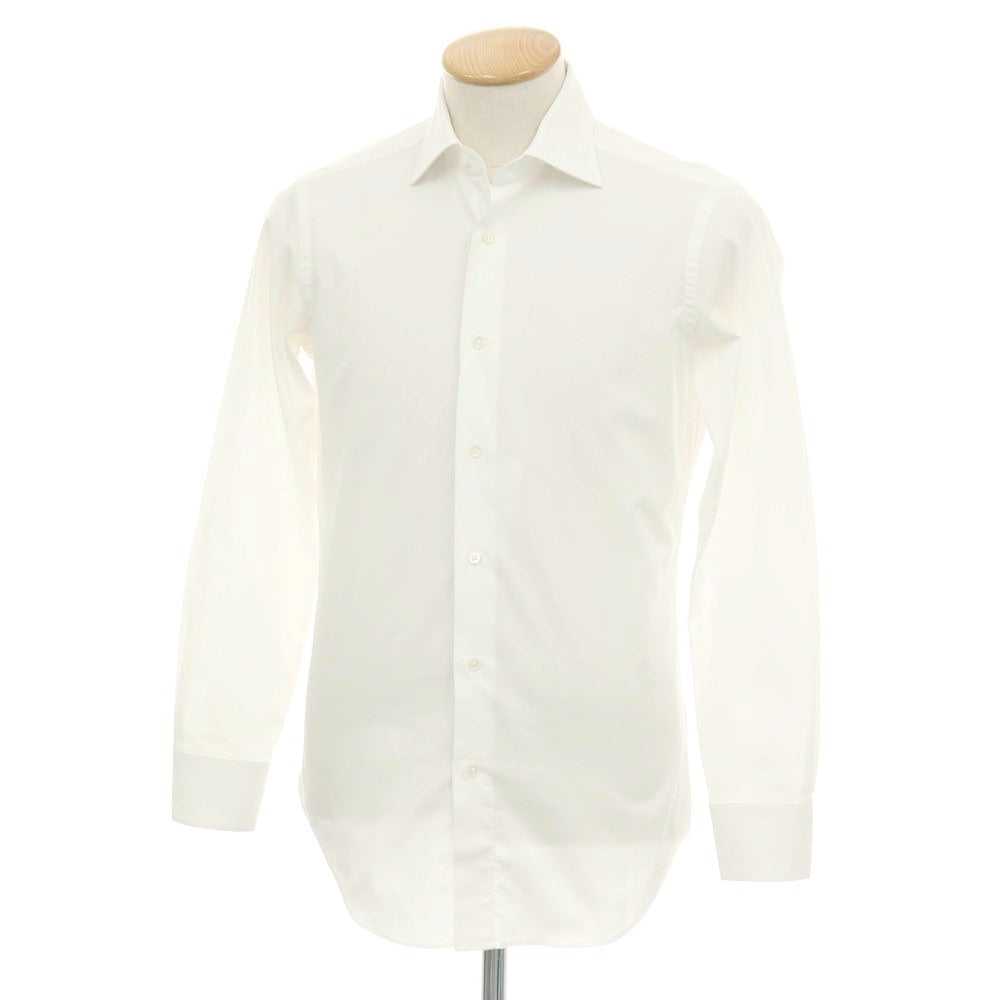 【中古】メイカーズシャツ カマクラ Makers Shirt 鎌倉 コットンポリエステル セミワイドカラー ドレスシャツ ホワイト【サイズ37-81】【 状態ランクB 】【 メンズ 】