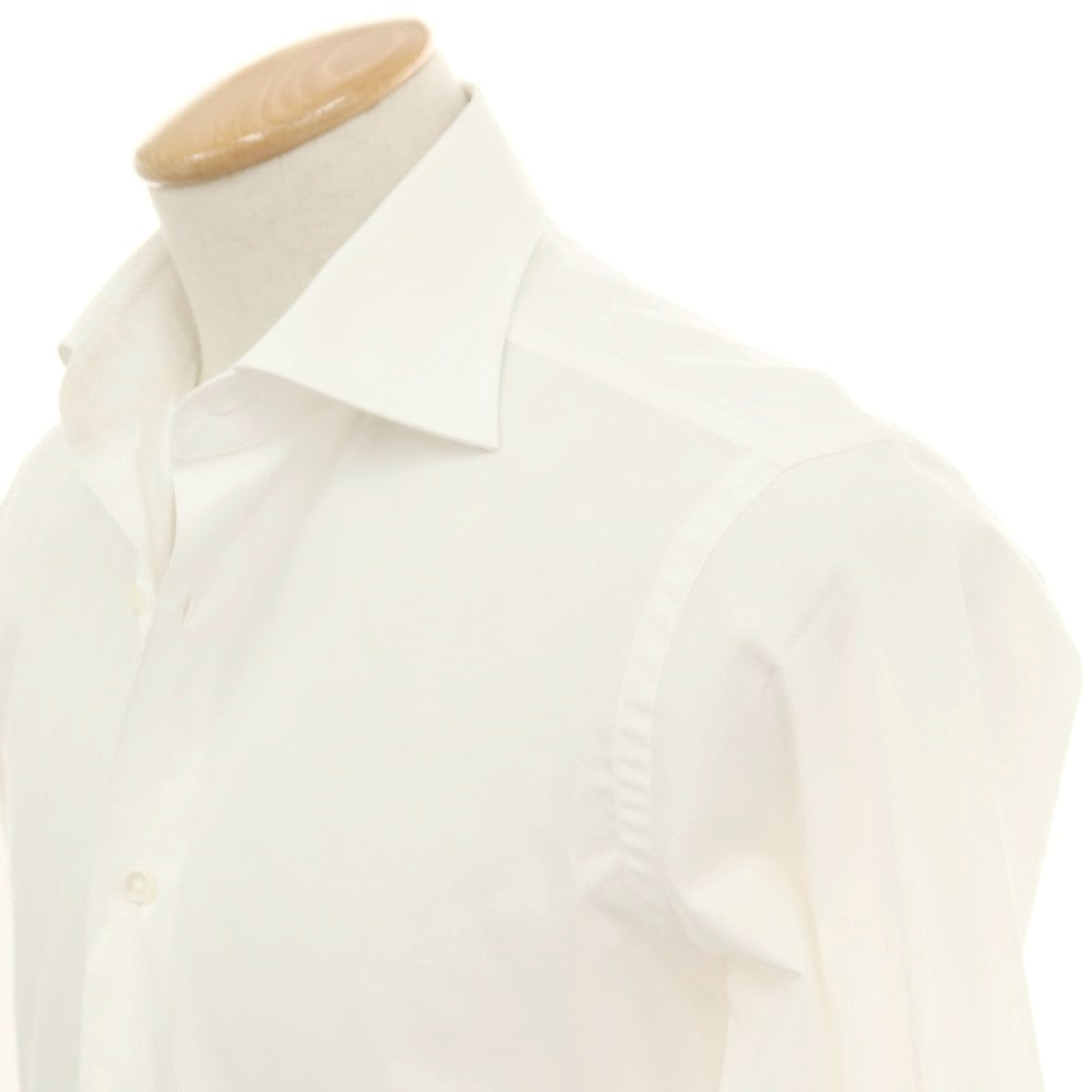 【中古】メイカーズシャツ カマクラ Makers Shirt 鎌倉 コットンポリエステル セミワイドカラー ドレスシャツ ホワイト【サイズ37-81】【 状態ランクB 】【 メンズ 】