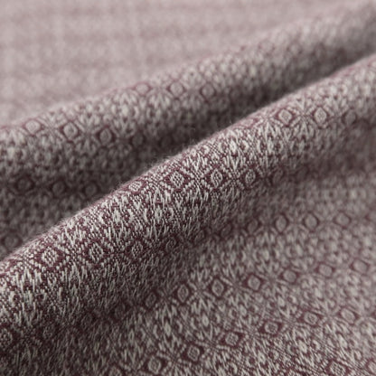 【中古】ジャンネット giannetto ストレッチ コットンウール ジャカード ホリゾンタルカラー カジュアルシャツ パープルxグレー【サイズ38】【 状態ランクB 】【 メンズ 】