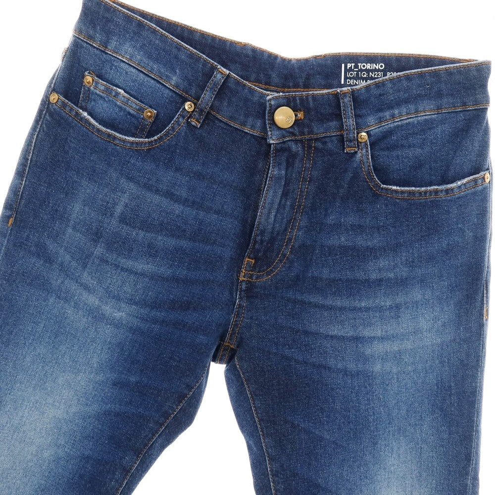 【中古】ピーティートリノ デニム PT TORINO DENIM ROCK SPEC GOLD ストレッチ コットン デニムパンツ ジーンズ ブルー【サイズ31】【 状態ランクB 】【 メンズ 】