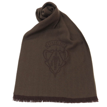 【中古】グッチ GUCCI ウール ヘリンボーン ストール アッシュブラウン【 状態ランクB 】【 メンズ 】