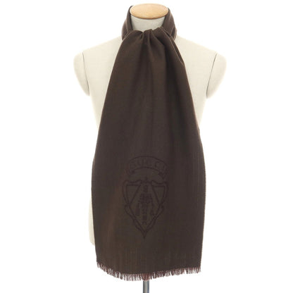 【中古】グッチ GUCCI ウール ヘリンボーン ストール アッシュブラウン【 状態ランクB 】【 メンズ 】