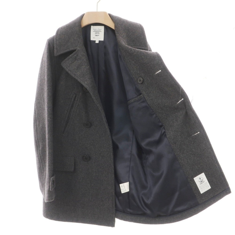 【中古】フィデリティ FIDELITY ウールナイロン ピーコート グレー【サイズM】【 状態ランクB 】【 メンズ 】