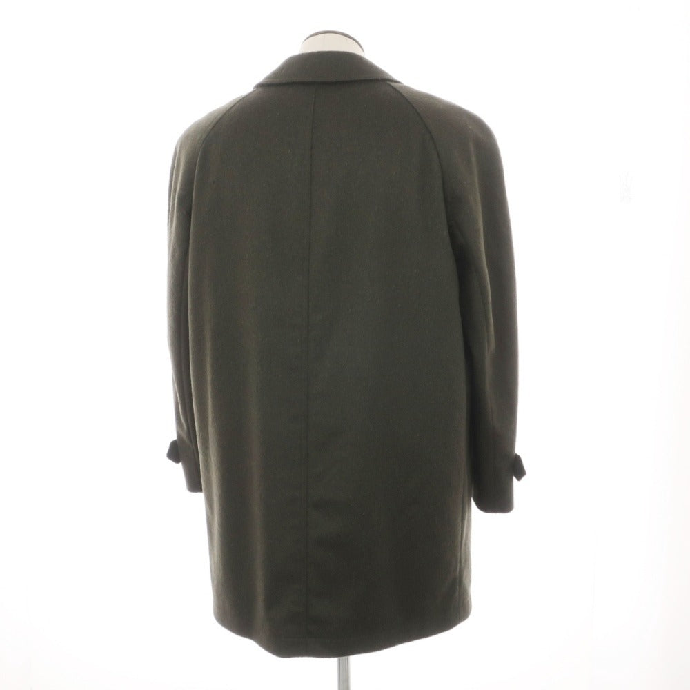 【中古】スタインボック Steinbock ウールアルパカ ローデンクロス ステンカラーコート オリーブ【サイズ50】【 状態ランクD 】【 メンズ 】