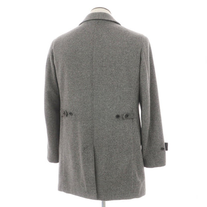 【中古】ジョセフアブード JOSEPH ABBOUD ウールアンゴラナイロン ステンカラーコート グレー【サイズL】【 状態ランクB 】【 メンズ 】