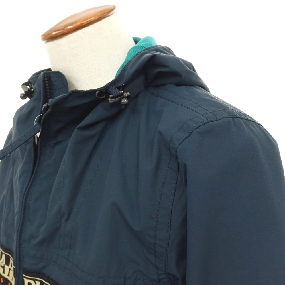 【中古】ナパピリ NAPAPIJRI ナイロン ジップアップ マウンテンパーカー ネイビー【サイズM】【 状態ランクC 】【 メンズ 】