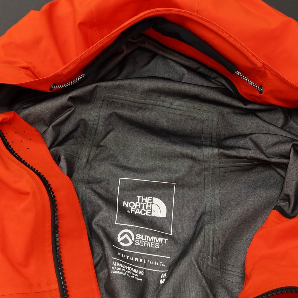 【中古】ザノースフェイス THE NORTH FACE SUMMIT SERIES FUTURELIGHT ポリエステル シェルジャケット レッドオレンジ【サイズM】【 状態ランクB 】【 メンズ 】