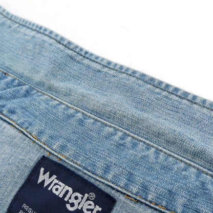 【中古】ラングラー Wrangler コットン デニム ウエスタンシャツ ライトブルー【 M 】【 状態ランクC 】【 メンズ 】 []