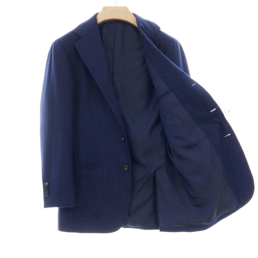 【中古】リングヂャケット RING JACKET MEISTER ウールアンゴラ ヘリンボーン 3B テーラードジャケット ネイビー【サイズ表記なし（M位）】【 状態ランクB 】【 メンズ 】