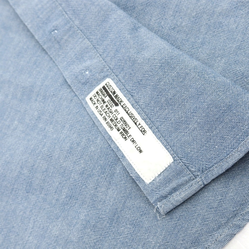 【中古】インディビジュアライズドシャツ INDIVIDUALIZED SHIRTS コットン ボタンダウン カジュアルシャツ ブルー【サイズ表記なし（M位）】【 状態ランクC 】【 メンズ 】