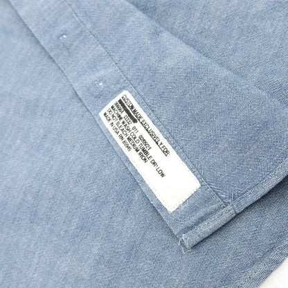 【中古】インディビジュアライズドシャツ INDIVIDUALIZED SHIRTS コットン ボタンダウン カジュアルシャツ ブルー【サイズ表記なし（M位）】【 状態ランクC 】【 メンズ 】