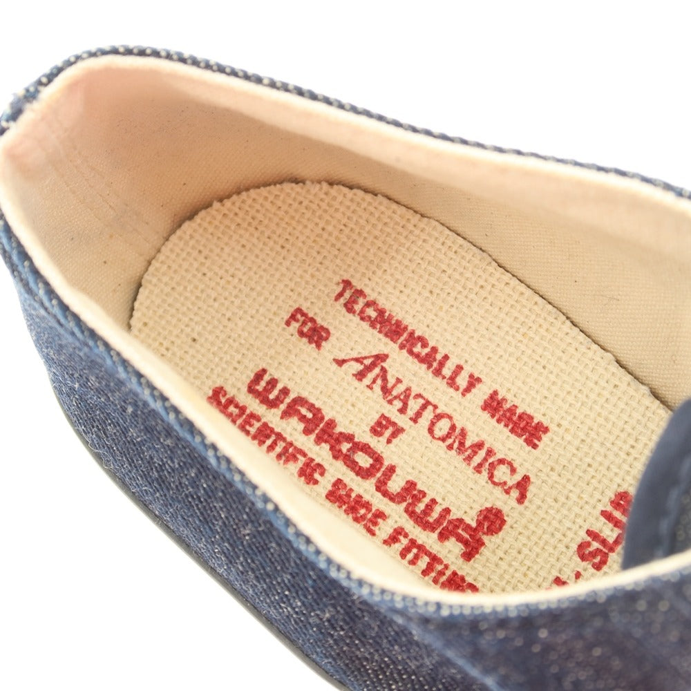 【中古】アナトミカ ANATOMICA デニム スニーカー ネイビー【サイズ7H】【 状態ランクA 】【 メンズ 】