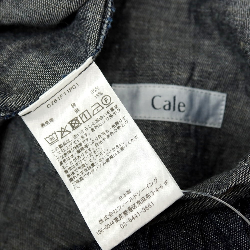 【中古】カル Cale 2026年春夏 コットンリネン イージーパンツ ネイビー【サイズ4】【 状態ランクB 】【 メンズ 】