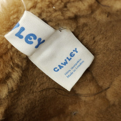 【中古】コーリー CAWLEY シープスキン ムートン レザー トルーパーハット フライトキャップ 帽子 ブラウン【 状態ランクB 】【 ユニセックス 】