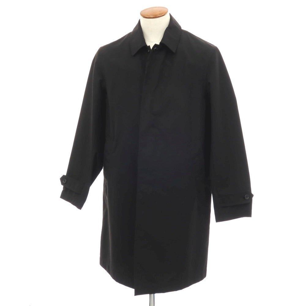 【中古】ナノユニバース nano universe ポリエステルコットン ステンカラーコート ブラック【サイズM】【 状態ランクB 】【 メンズ 】