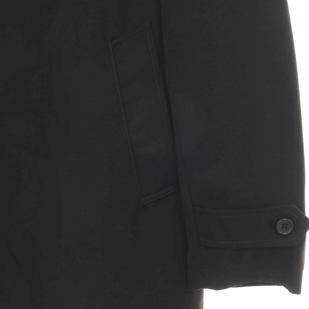 【中古】ナノユニバース nano universe ポリエステルコットン ステンカラーコート ブラック【サイズM】【 状態ランクB 】【 メンズ 】