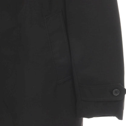 【中古】ナノユニバース nano universe ポリエステルコットン ステンカラーコート ブラック【サイズM】【 状態ランクB 】【 メンズ 】