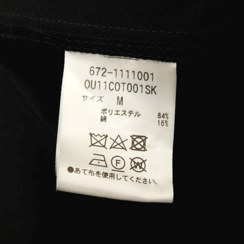 【中古】ナノユニバース nano universe ポリエステルコットン ステンカラーコート ブラック【サイズM】【 状態ランクB 】【 メンズ 】[CPD]