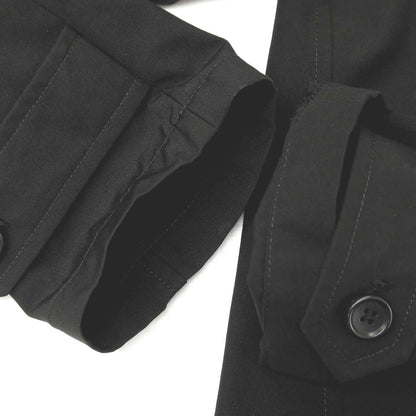 【中古】ナノユニバース nano universe ポリエステルコットン ステンカラーコート ブラック【サイズM】【 状態ランクB 】【 メンズ 】