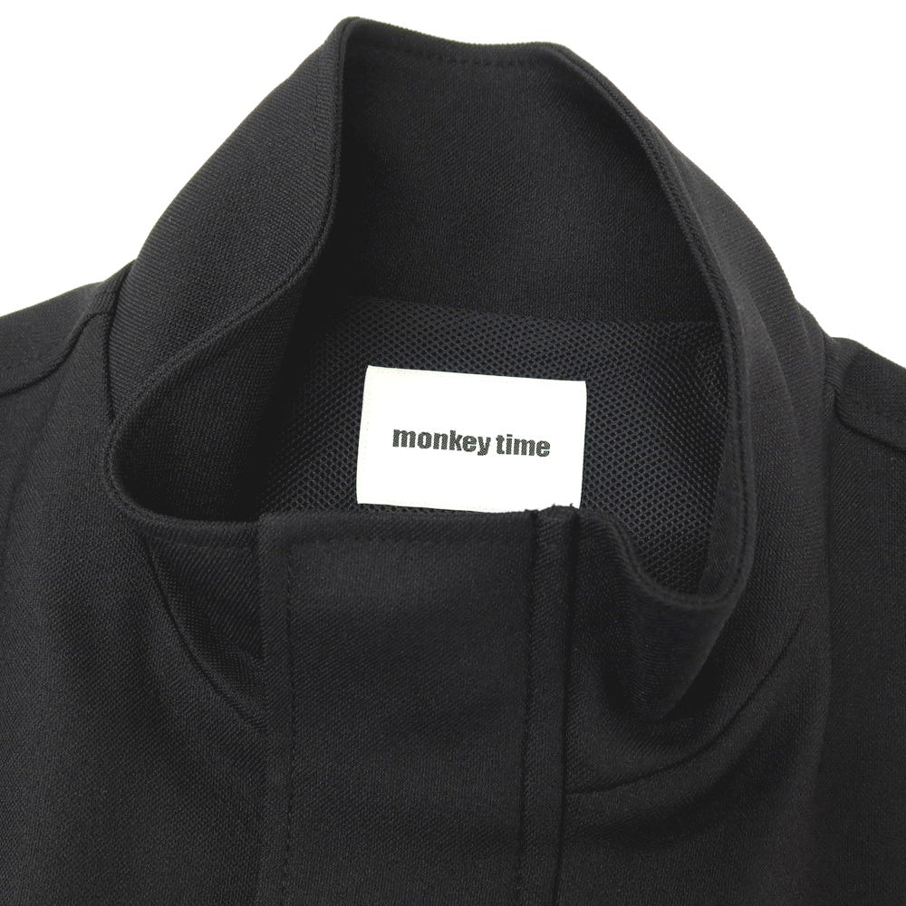 【中古】モンキータイム MONKEY TIME ポリエステル スタンドカラー ベスト ブルゾン ブラック【サイズM】【 状態ランクB 】【 メンズ 】