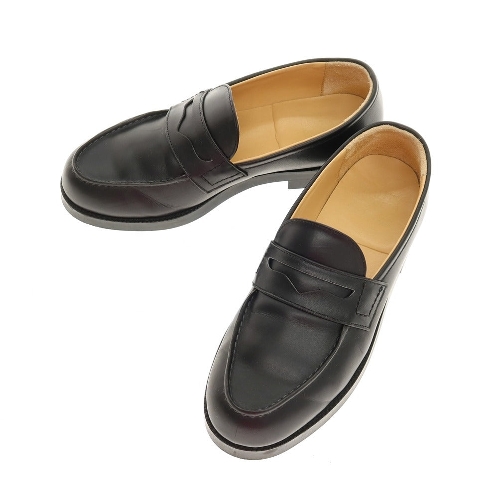 【中古】ビューティアンドユースユナイテッドアローズ BEAUTY&amp;YOUTH UNITED ARROWS レザー コインローファー ブラック【サイズ24.5】【 状態ランクB 】【 メンズ 】[BPD]