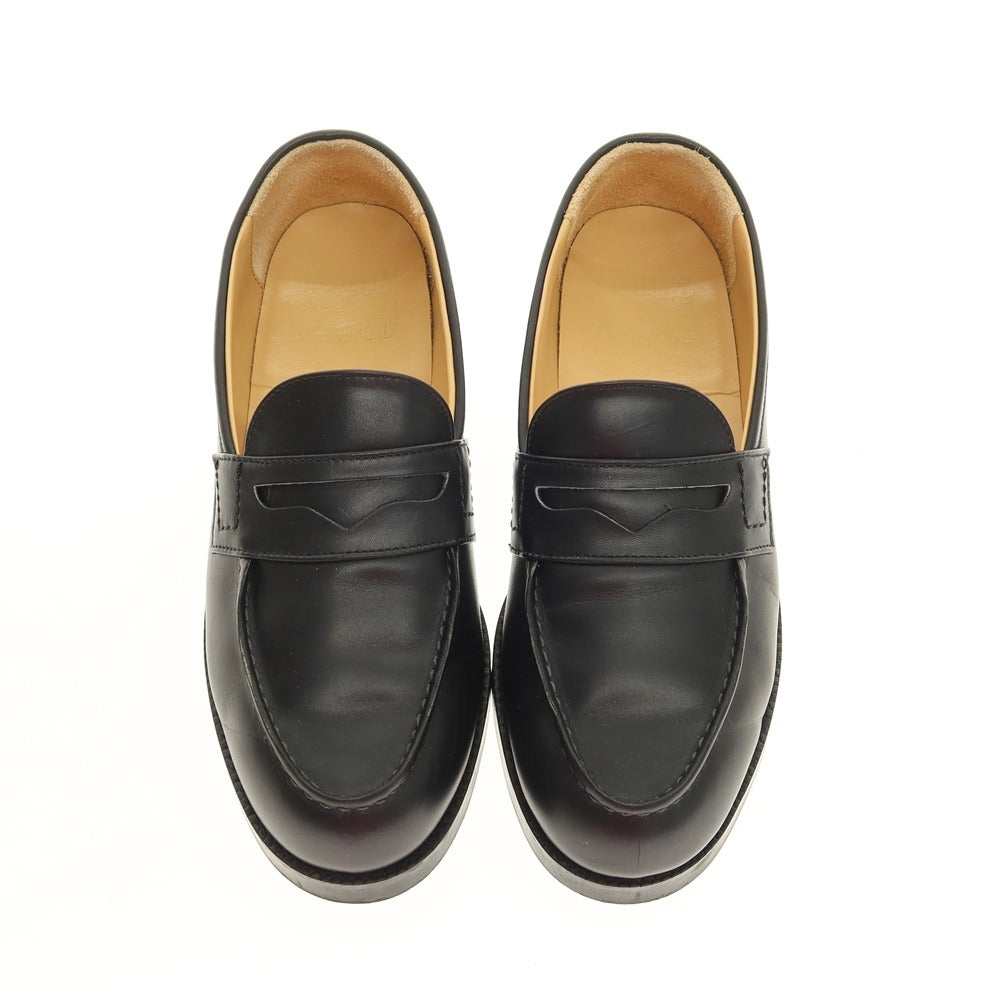 【中古】ビューティアンドユースユナイテッドアローズ BEAUTY&amp;YOUTH UNITED ARROWS レザー コインローファー ブラック【サイズ24.5】【 状態ランクB 】【 メンズ 】[BPD]