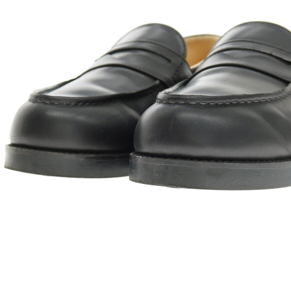 【中古】ビューティアンドユースユナイテッドアローズ BEAUTY&amp;YOUTH UNITED ARROWS レザー コインローファー ブラック【サイズ24.5】【 状態ランクB 】【 メンズ 】