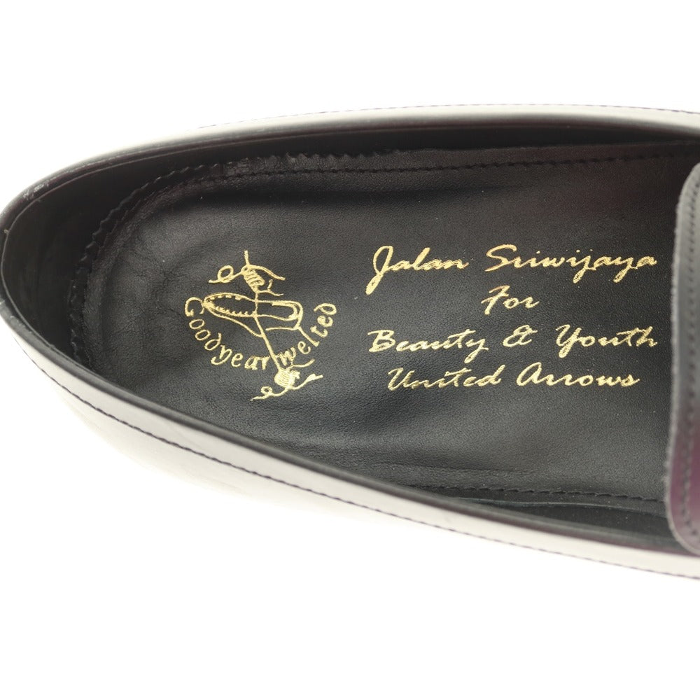 【中古】ジャランスリウァヤ JALAN SRIWIJAYA BEAUTY&amp;YOUTH別注 レザー コインロファー ブラック【サイズ7 1/2】【 状態ランクB 】【 メンズ 】