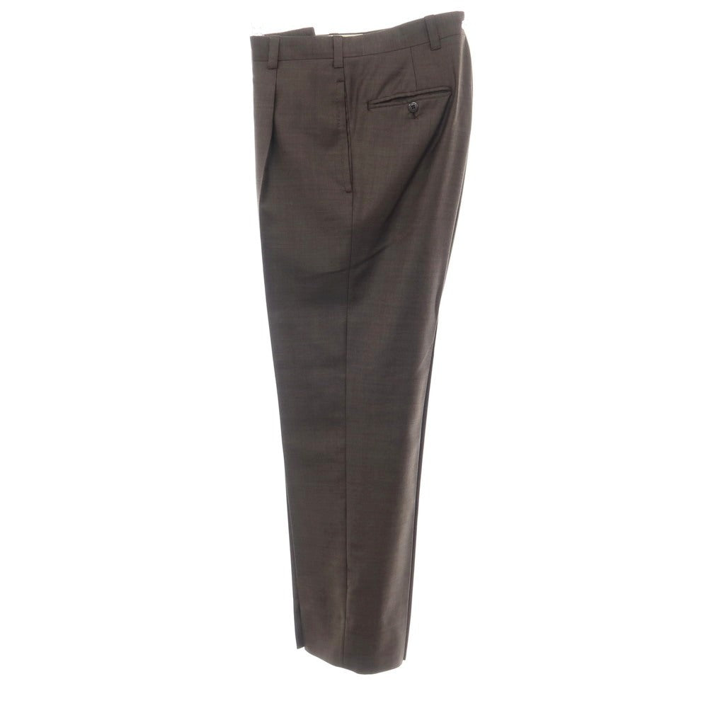 【中古】ラベラ サルトリア ナポレターナ La vera Sartoria Napoletana バージンウール 3つボタンスーツ ブラウン【サイズ上42/下(表記なし)XS位】【 状態ランクC 】【 メンズ 】