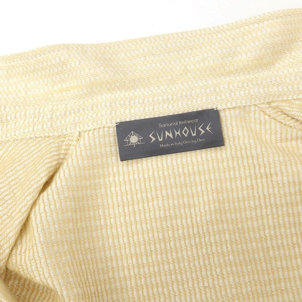 【中古】サンハウス SUN HOUSE コットン ワークジャケット ベージュxホワイト【サイズ48】【 状態ランクC 】【 メンズ 】