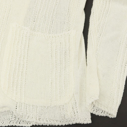 【中古】サンハウス SUN HOUSE リネン 2B ニットジャケット ホワイト【サイズ48】【 状態ランクB 】【 メンズ 】