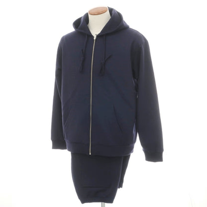 【中古】モンサオ moncao ウール系 セットアップ ネイビー【サイズ表記なし（M位）】【 状態ランクA 】【 メンズ 】