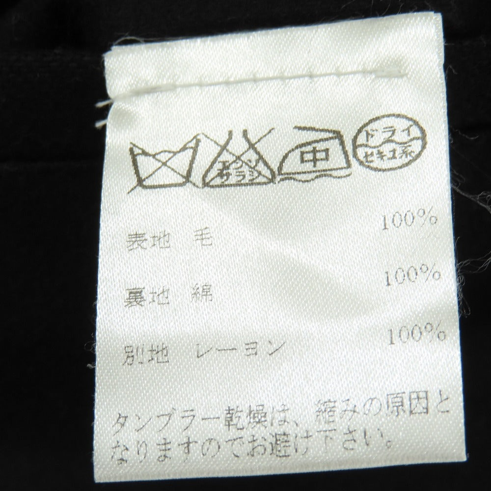 【中古】ジービーエス トラウザーズ GBS Trousers CESARE ウール イージー カジュアルスラックスパンツ ブラック【サイズ48】【 状態ランクB 】【 メンズ 】