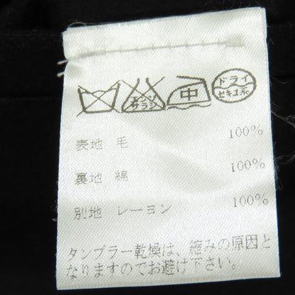 【中古】ジービーエス トラウザーズ GBS Trousers CESARE ウール イージー カジュアルスラックスパンツ ブラック【サイズ48】【 状態ランクB 】【 メンズ 】