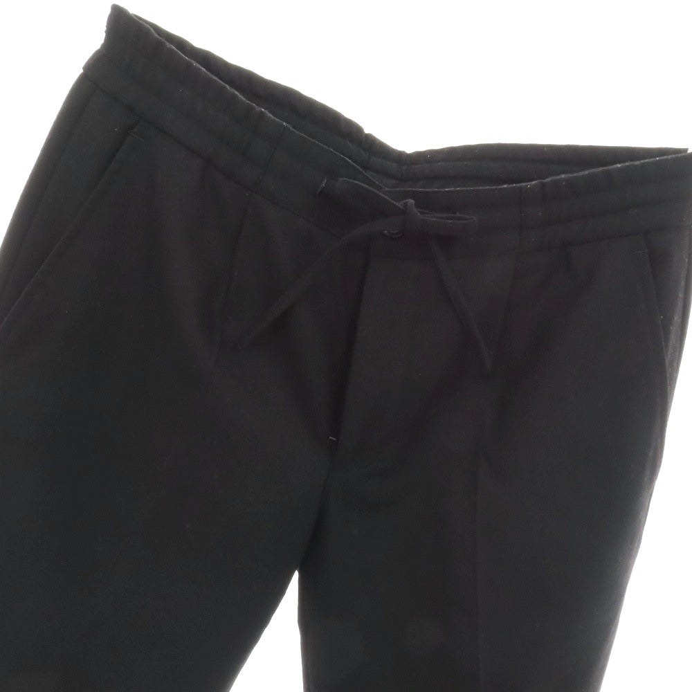【中古】ジービーエス トラウザーズ GBS Trousers CESARE ウール イージー カジュアルスラックスパンツ ブラック【サイズ48】【 状態ランクB 】【 メンズ 】
