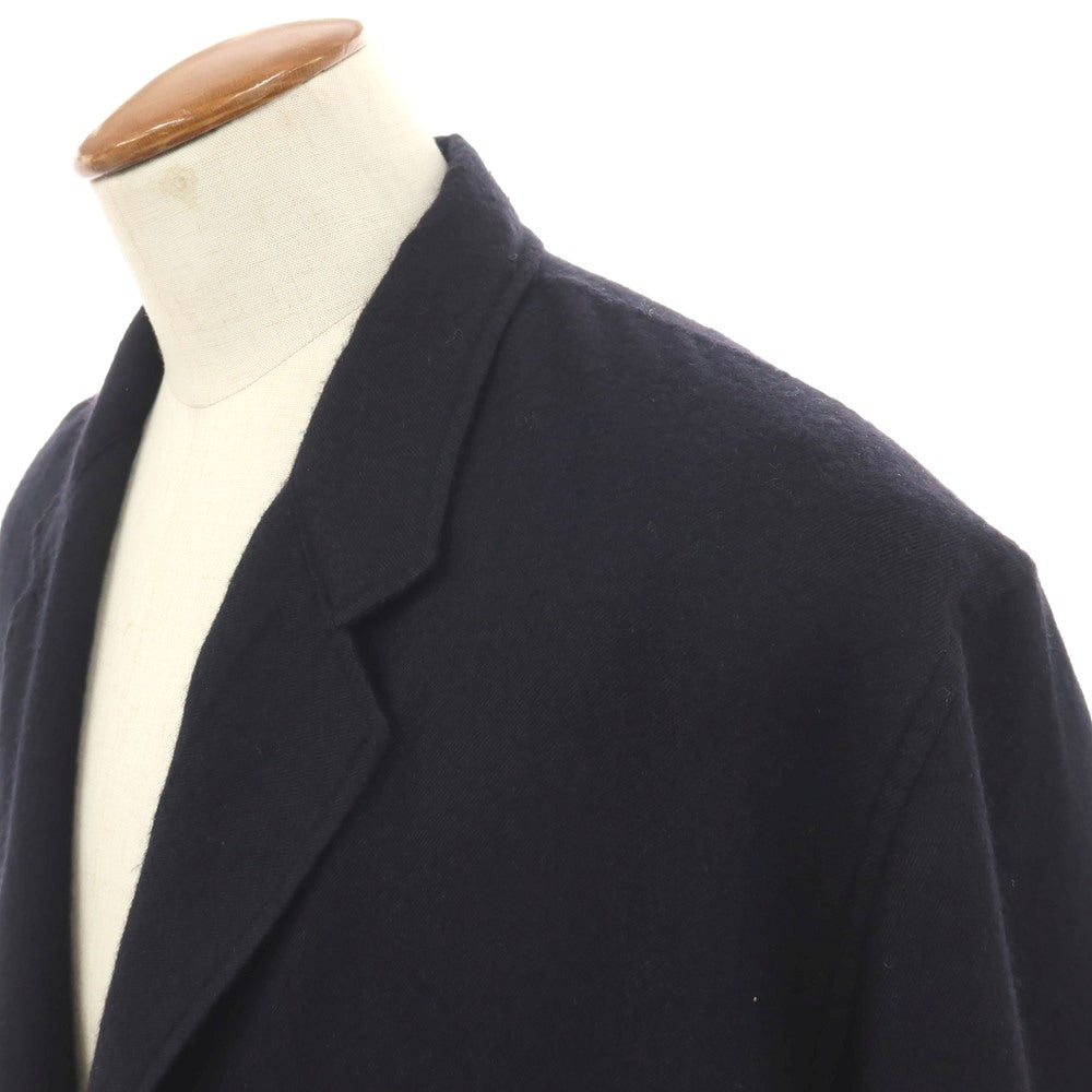 【中古】コモリ COMOLI カシミヤシルク ボタンレス カジュアルジャケット ブラック【サイズ2】【 状態ランクB 】【 メンズ 】
