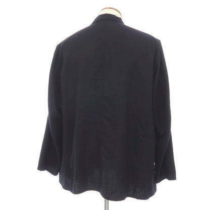【中古】コモリ COMOLI カシミヤシルク ボタンレス カジュアルジャケット ブラック【サイズ2】【 状態ランクB 】【 メンズ 】