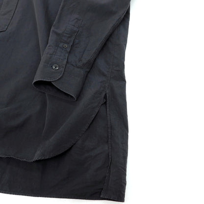 【中古】コモリ COMOLI コットン バンドカラー カジュアルシャツ ブラック【サイズ2】【 状態ランクC 】【 メンズ 】