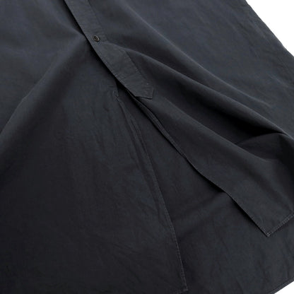 【中古】コモリ COMOLI コットン バンドカラー カジュアルシャツ ブラック【サイズ2】【 状態ランクC 】【 メンズ 】