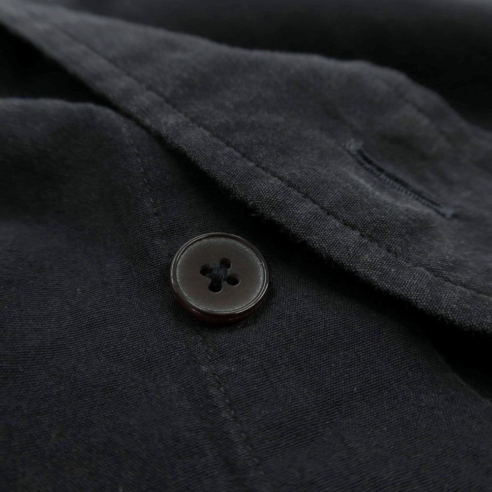 【中古】コモリ COMOLI コットン バンドカラー カジュアルシャツ ブラック【サイズ2】【 状態ランクC 】【 メンズ 】