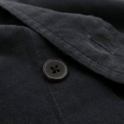 【中古】コモリ COMOLI コットン バンドカラー カジュアルシャツ ブラック【サイズ2】【 状態ランクC 】【 メンズ 】